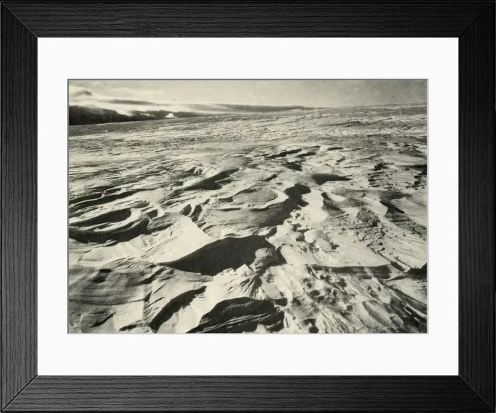 Framed Print : Sastrugi, 21 February 1911, (1913). Artist: Herbert Ponting Framed Print : Sastrugi, 21 February 1911, (1913). Artist: Herbert Ponting