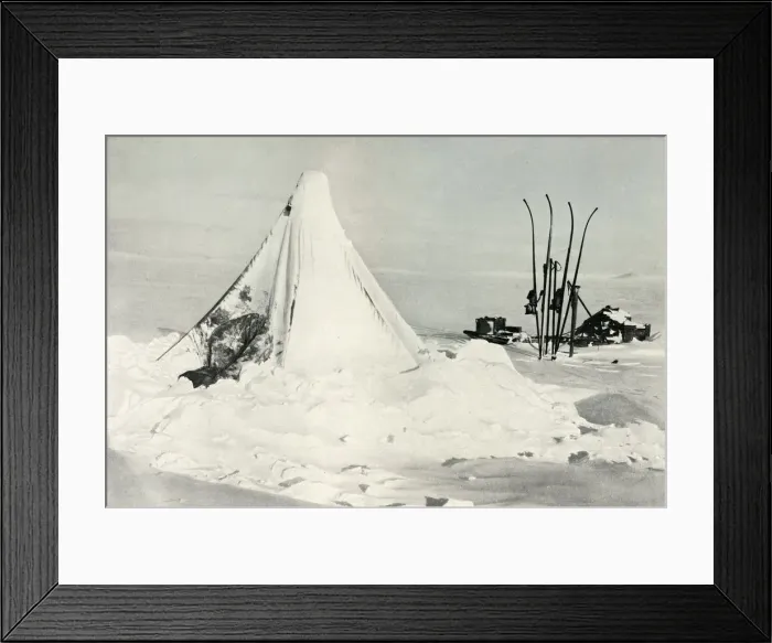 Framed Print : Surveying Partys Tent After A Blizzard, c1911, (1913). Artist: Tryggve Gran Framed Print : Surveying Partys Tent After A Blizzard, c1911, (1913). Artist: Tryggve Gran