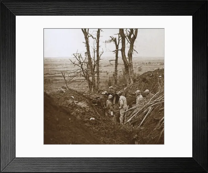 Framed Print : Front line, Les Eparges, northern France, c1914-c1918 Framed Print : Front line, Les Eparges, northern France, c1914-c1918