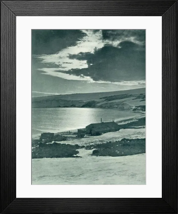 Framed Print : Winter Quarters at Cape Evans, c1910-1913, (1913). Artist: Herbert Ponting
