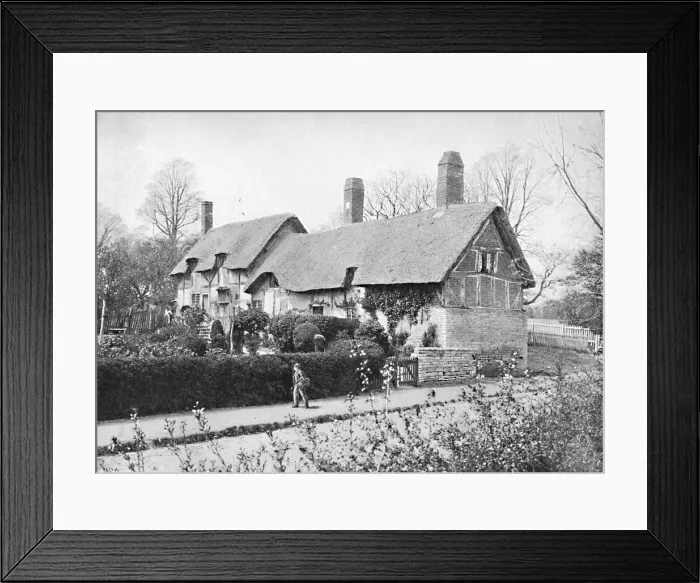 Framed Print : Anne Hathaways Cottage, c1896. Artist: Harvey Barton Framed Print : Anne Hathaways Cottage, c1896. Artist: Harvey Barton