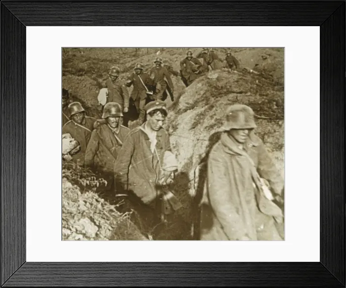 Framed Print : German soldiers, Bois des Chevaliers, Vaux, northern France, c1914-c1918 Framed Print : German soldiers, Bois des Chevaliers, Vaux, northern France, c1914-c1918