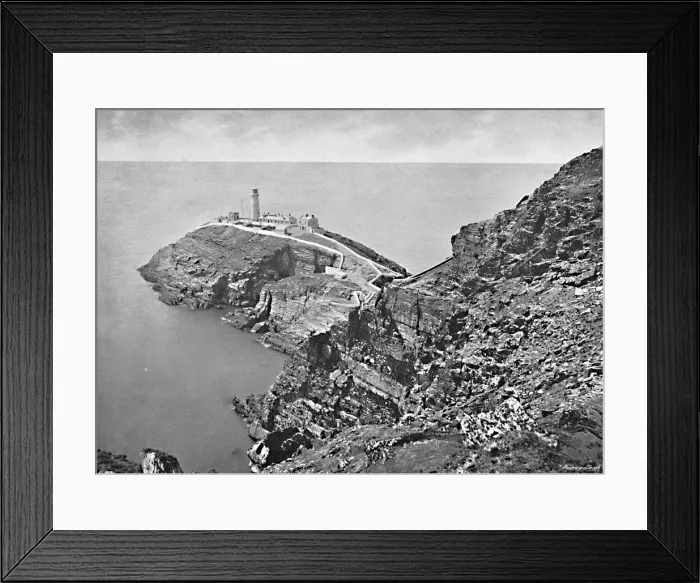 Framed Print : South Stack Lighthouse, Holyhead, c1896. Artist: Catherall & Pritchard Framed Print : South Stack Lighthouse, Holyhead, c1896. Artist: Catherall & Pritchard