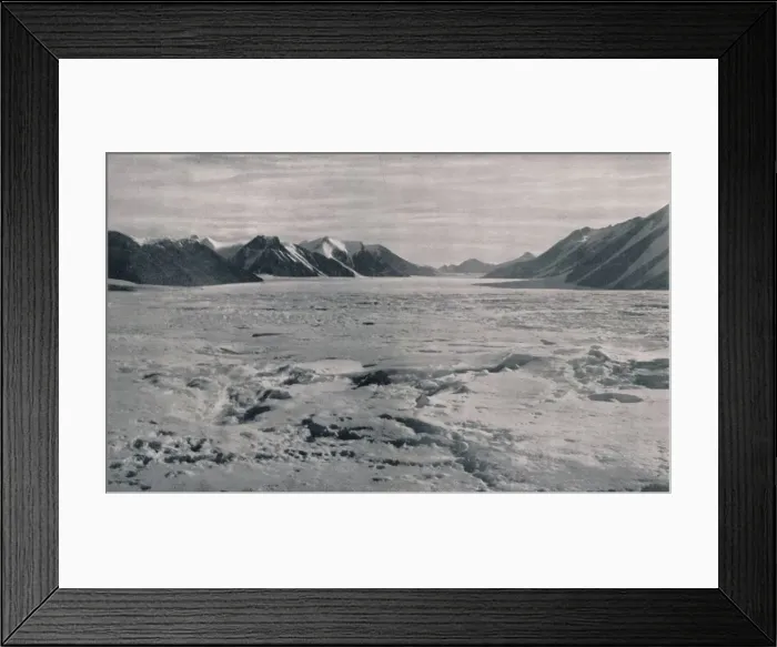 Framed Print : An Outlet Glacier Valley Completely Filled With Ice, c1911, (1913). Artist: Frank Debenham Framed Print : An Outlet Glacier Valley Completely Filled With Ice, c1911, (1913). Artist: Frank Debenham