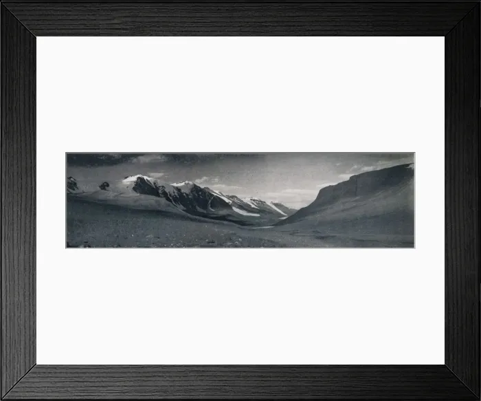 Framed Print : An Ice-Free Outlet Valley, c1911, (1913). Artist: Frank Debenham Framed Print : An Ice-Free Outlet Valley, c1911, (1913). Artist: Frank Debenham