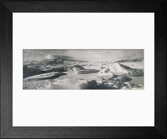 Framed Print : The Lower Koettlitz Glacier, Showing The Effect of Thaw-Waters, c1911, (1913) Framed Print : The Lower Koettlitz Glacier, Showing The Effect of Thaw-Waters, c1911, (1913)