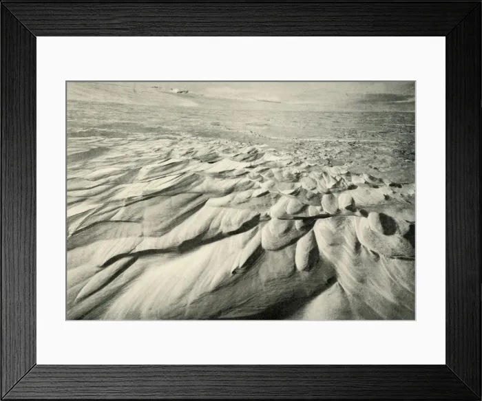 Framed Print : Sastrugi, 21 February 1911, (1913). Artist: Herbert Ponting Framed Print : Sastrugi, 21 February 1911, (1913). Artist: Herbert Ponting