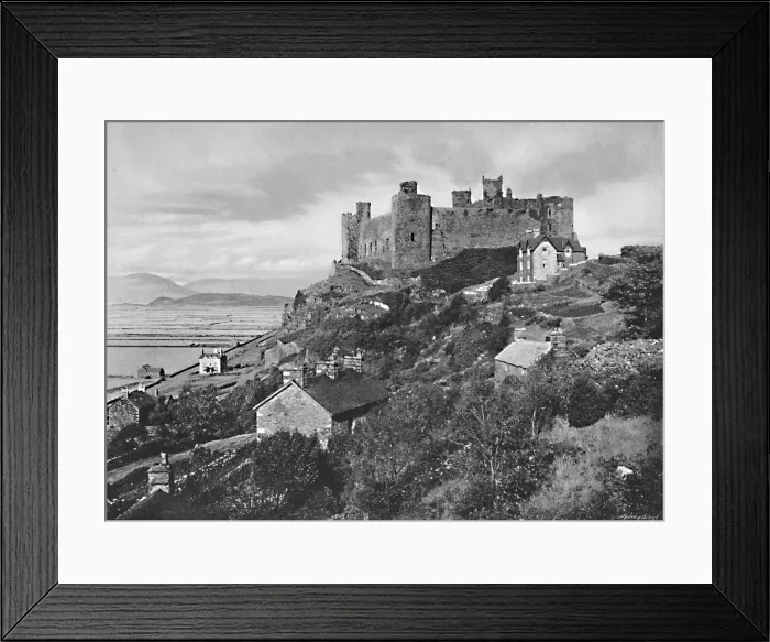 Framed Print : Harlech Castle, c1896. Artist: Catherall & Pritchard Framed Print : Harlech Castle, c1896. Artist: Catherall & Pritchard