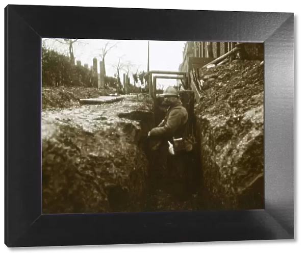 French soldier in trenches, c1914-c1918