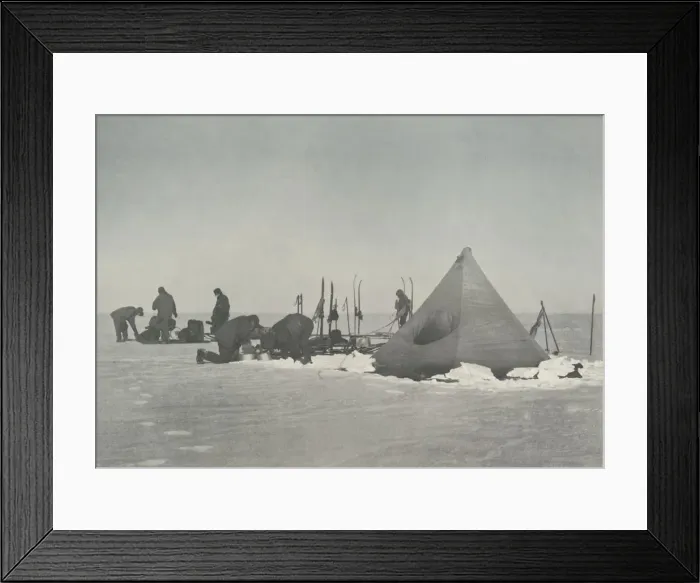 Framed Print : Camp at Three Degree Depot, c1911, (1913). Artist: Henry Bowers Framed Print : Camp at Three Degree Depot, c1911, (1913). Artist: Henry Bowers