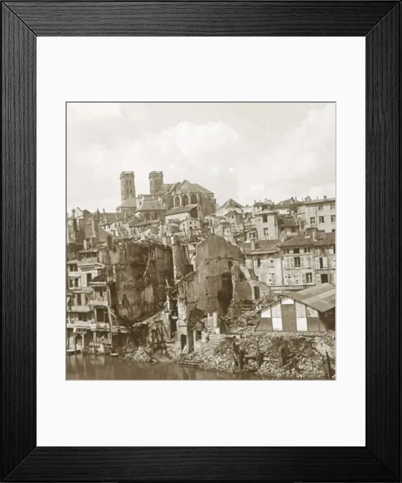 Framed Print : Verdun, northern France, c1916-c1918 Framed Print : Verdun, northern France, c1916-c1918
