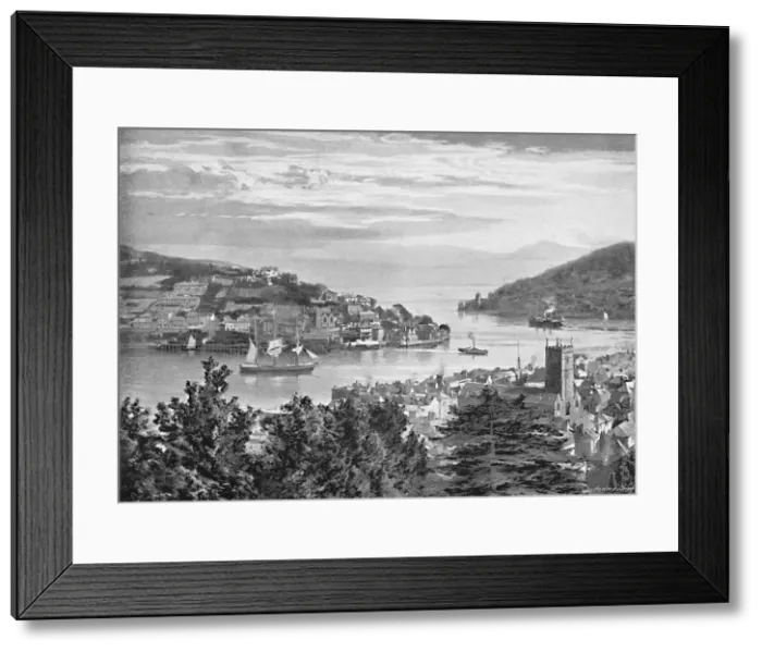 Framed Print : Dartmouth, c1896. Artist: J Smale & Son Framed Print : Dartmouth, c1896. Artist: J Smale & Son