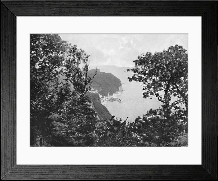 Framed Print : Clovelly, from the Hobby, c1896. Artist: ED Percival Framed Print : Clovelly, from the Hobby, c1896. Artist: ED Percival