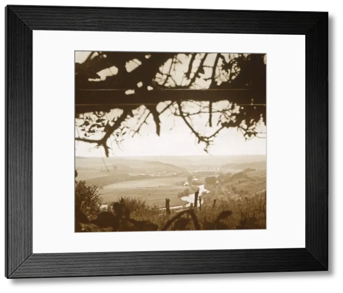 Framed Print : River Meuse seen from the trenches, Verdun, northern France, c1914-c1918 Framed Print : River Meuse seen from the trenches, Verdun, northern France, c1914-c1918