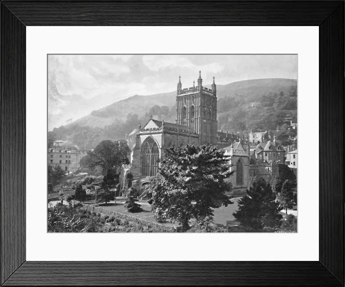 Framed Print : Priory Church, Great Malvern, c1896. Artist: Harvey Barton Framed Print : Priory Church, Great Malvern, c1896. Artist: Harvey Barton