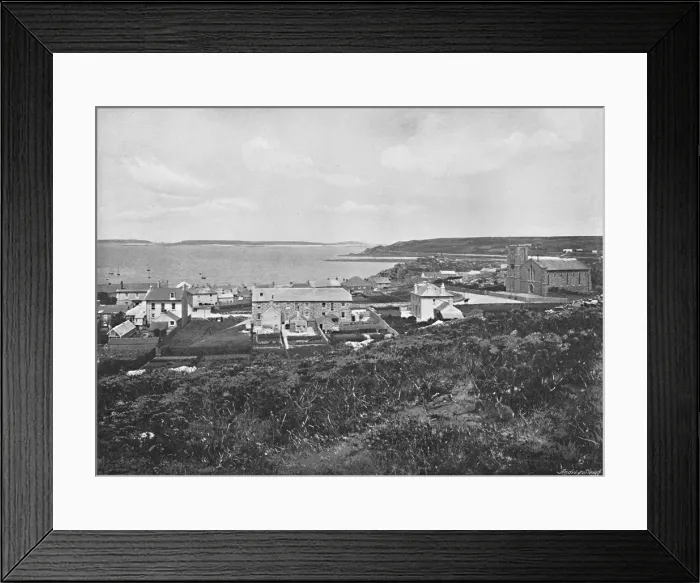 Framed Print : Hughtown, St. Marys, Scilly Isles, c1896. Artist: Valentine & Sons Framed Print : Hughtown, St. Marys, Scilly Isles, c1896. Artist: Valentine & Sons