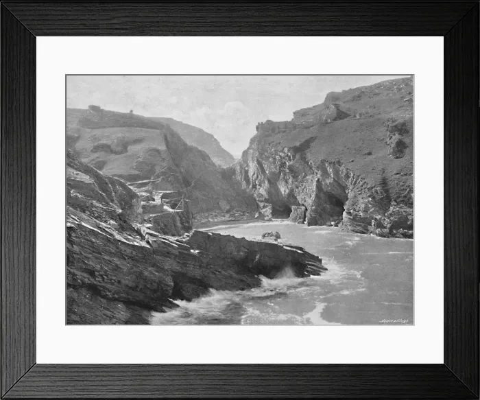 Framed Print : Tintagel Castle, c1896. Artist: Frith & Co Framed Print : Tintagel Castle, c1896. Artist: Frith & Co