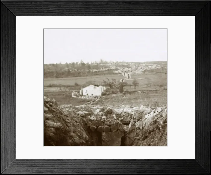 Framed Print : Village of Damloup, northern France, c1914-c1918 Framed Print : Village of Damloup, northern France, c1914-c1918