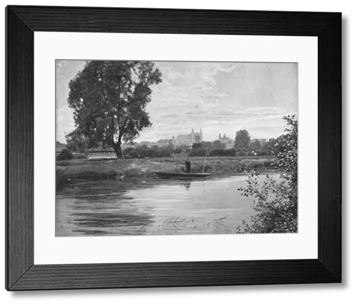Framed Print : Eton: The College Chapel, c1896. Artist: Valentine & Sons Framed Print : Eton: The College Chapel, c1896. Artist: Valentine & Sons