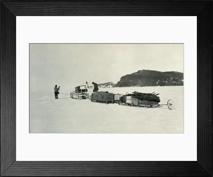 Framed Print : Days Motor Under Way, November 1911, (1913). Artist: Herbert Ponting Framed Print : Days Motor Under Way, November 1911, (1913). Artist: Herbert Ponting