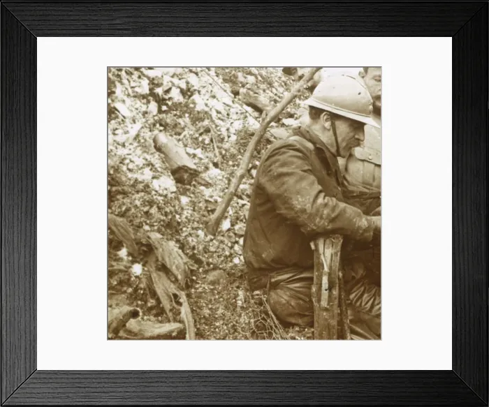 Framed Print : Krupp trench, Hill 140, Artois, northern France, c1915-c1916 Framed Print : Krupp trench, Hill 140, Artois, northern France, c1915-c1916