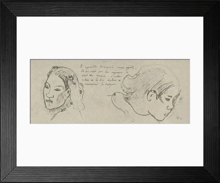 Framed Print : Good Company, No Affectations, 1936. Artist: Paul Gauguin Framed Print : Good Company, No Affectations, 1936. Artist: Paul Gauguin