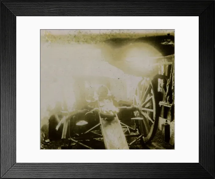 Framed Print : Destroyed 75, automatic anti-aircraft gun, c1914-c1918 Framed Print : Destroyed 75, automatic anti-aircraft gun, c1914-c1918