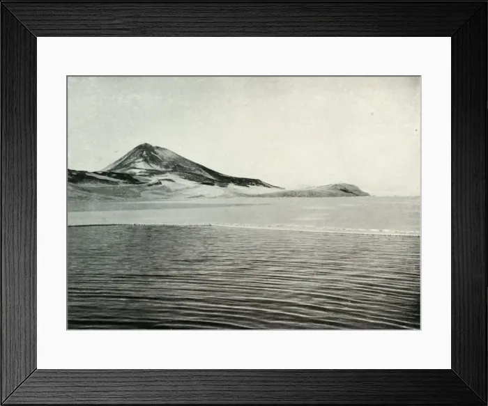 Framed Print : Hut Point and Observation Hill, c1910-1913, (1913). Artist: Herbert Ponting Framed Print : Hut Point and Observation Hill, c1910-1913, (1913). Artist: Herbert Ponting