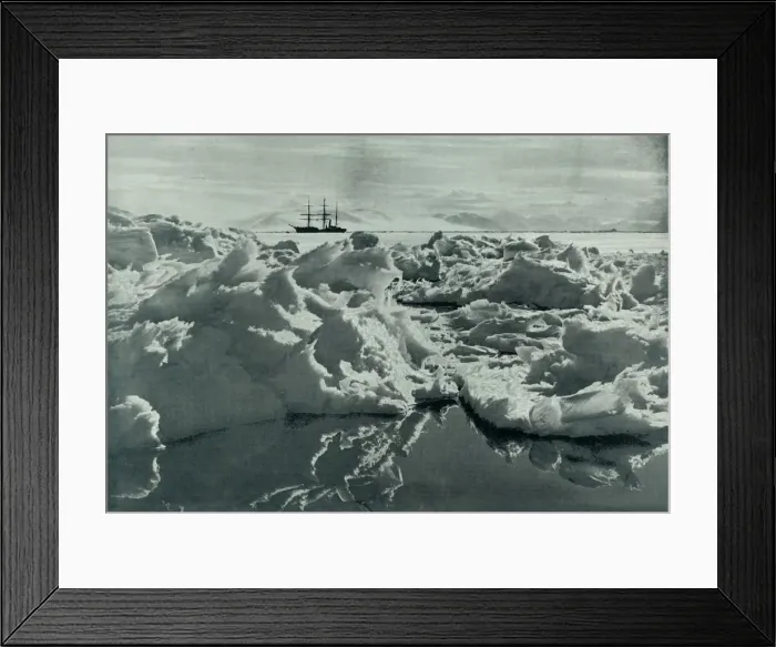 Framed Print : The Terra Nova in McMurdo Sound, c1910-1913, (1913). Artist: Herbert Ponting Framed Print : The Terra Nova in McMurdo Sound, c1910-1913, (1913). Artist: Herbert Ponting