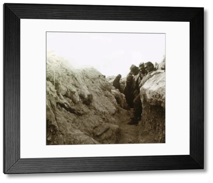 Framed Print : Trenches, Champagne, northern France, c1914-c1918 Framed Print : Trenches, Champagne, northern France, c1914-c1918