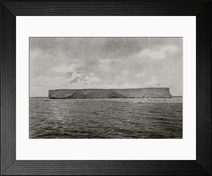 Framed Print : The First Ice-Berg, c1910, (1913). Artist: Herbert Ponting Framed Print : The First Ice-Berg, c1910, (1913). Artist: Herbert Ponting