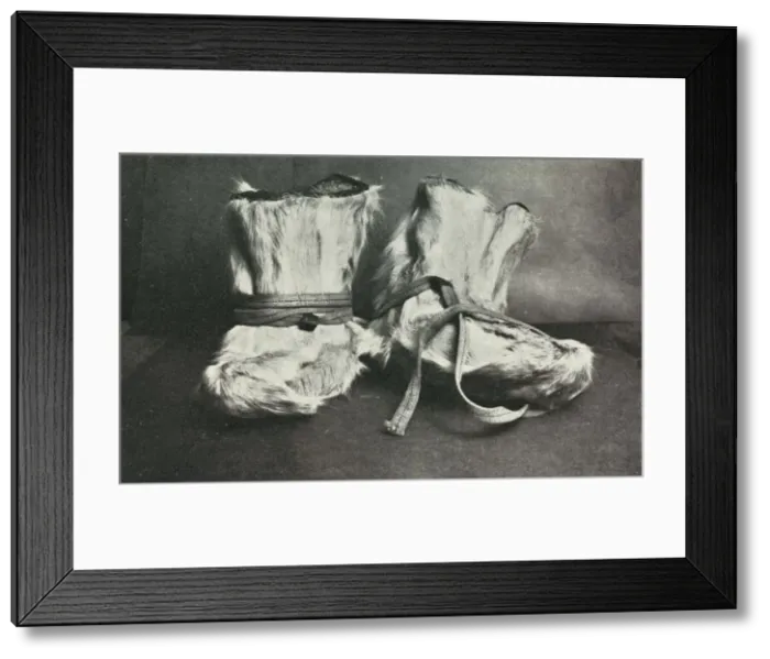 Framed Print : Finnesko, c1910-1913, (1913). Artist: Herbert Ponting Framed Print : Finnesko, c1910-1913, (1913). Artist: Herbert Ponting