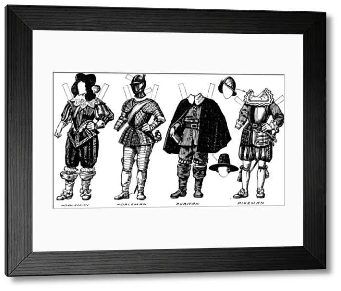 Framed Print : The Great Gallery of Historic Costume: Dresses Worn in James The Firsts Reign, c1934 Framed Print : The Great Gallery of Historic Costume: Dresses Worn in James The Firsts Reign, c1934