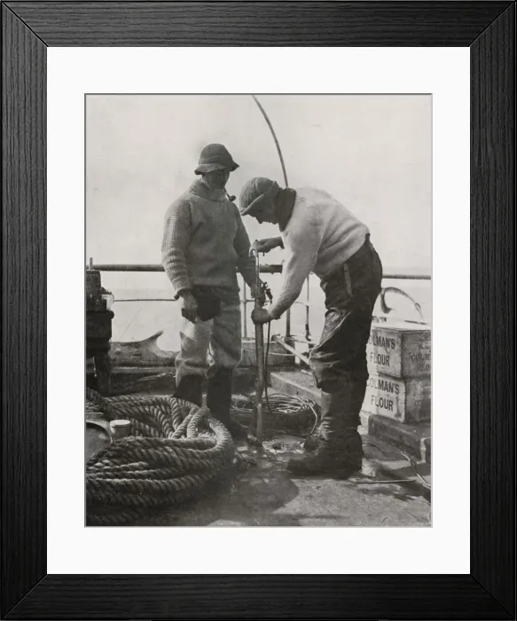 Framed Print : Dr. Wilson and Dr. Atkinson Loading The Harpoon Gun, c1910-1913, (1913) Framed Print : Dr. Wilson and Dr. Atkinson Loading The Harpoon Gun, c1910-1913, (1913)