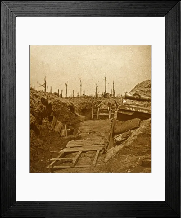Framed Print : After bombardment, c1914-c1918 Framed Print : After bombardment, c1914-c1918
