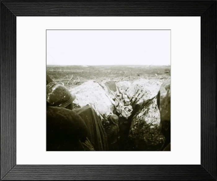 Framed Print : Anti-aircraft firing, front line, c1914-c1918 Framed Print : Anti-aircraft firing, front line, c1914-c1918