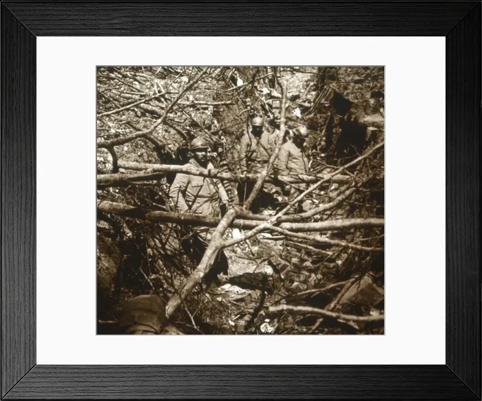 Framed Print : Trenches in front of Fort Souville, northern France, c1914-c1918 Framed Print : Trenches in front of Fort Souville, northern France, c1914-c1918