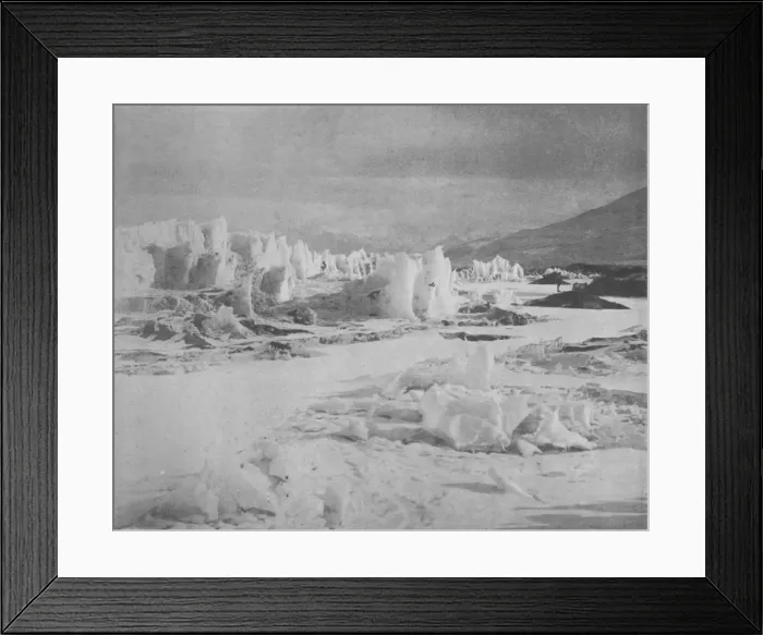 Framed Print : Alph Avenue, Where We Emerged from the Pinnacle Ice, c1911, (1913). Artist: Frank Debenham Framed Print : Alph Avenue, Where We Emerged from the Pinnacle Ice, c1911, (1913). Artist: Frank Debenham