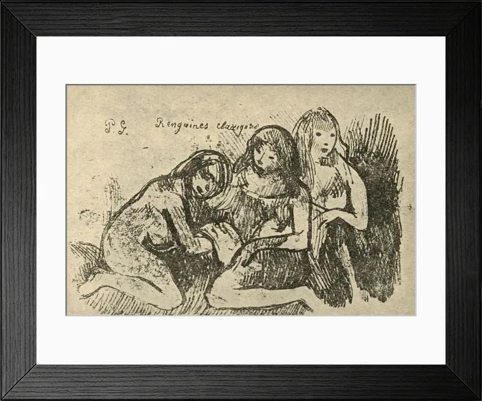 Framed Print : Figures, 1936. Artist: Paul Gauguin Framed Print : Figures, 1936. Artist: Paul Gauguin