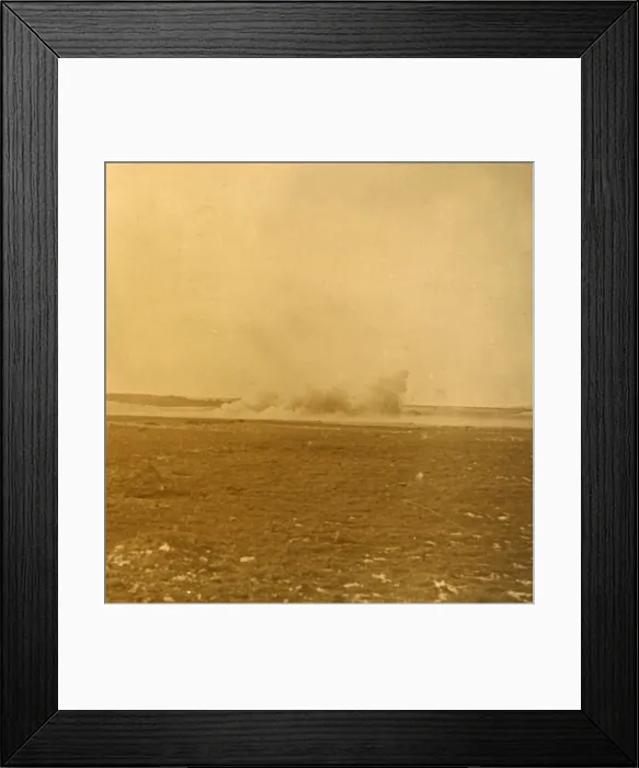 Framed Print : Barrage fire, c1914-c1918 Framed Print : Barrage fire, c1914-c1918