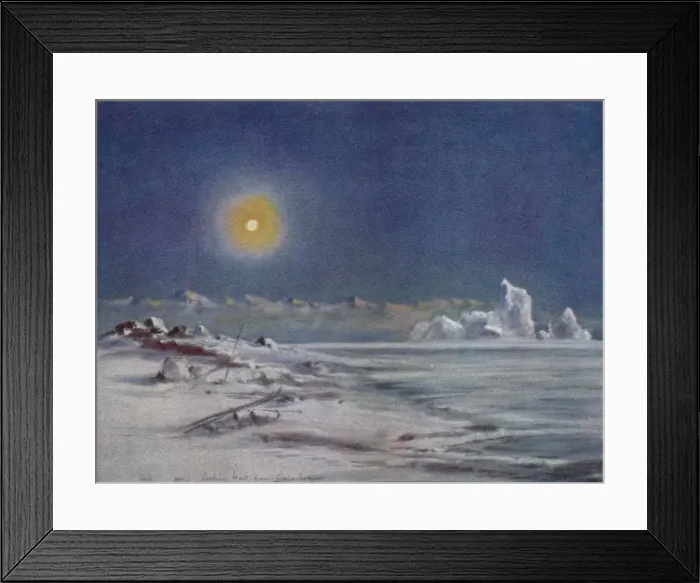 Framed Print : Looking West from Cape Evans, 1911, (1913). Artist: Edward Wilson