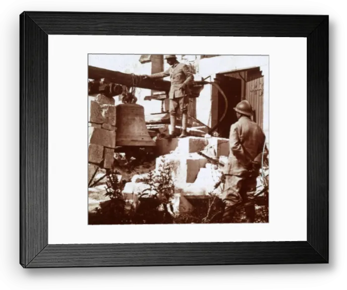 Framed Print : Alarm bell, c1914-c1918 Framed Print : Alarm bell, c1914-c1918