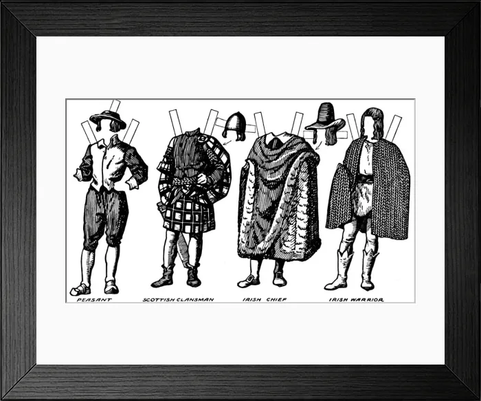 Framed Print : The Gallery of British Costume: Dress Worn in the Late Sixteenth Century, c1934 Framed Print : The Gallery of British Costume: Dress Worn in the Late Sixteenth Century, c1934