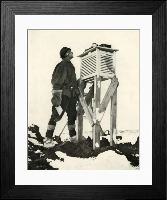 Framed Print : Dr. Wilson Watching the First Rays of Sunlight Being Recorded, c1911, (1913) Framed Print : Dr. Wilson Watching the First Rays of Sunlight Being Recorded, c1911, (1913)