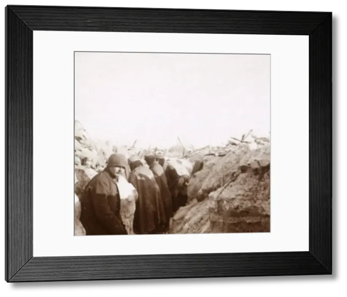 Framed Print : Trenches, Tahure, northern France, c1914-c1918 Framed Print : Trenches, Tahure, northern France, c1914-c1918
