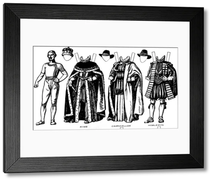 Framed Print : The Great Gallery of Historic Costume: Dresses Worn in James The Firsts Reign, c1934 Framed Print : The Great Gallery of Historic Costume: Dresses Worn in James The Firsts Reign, c1934