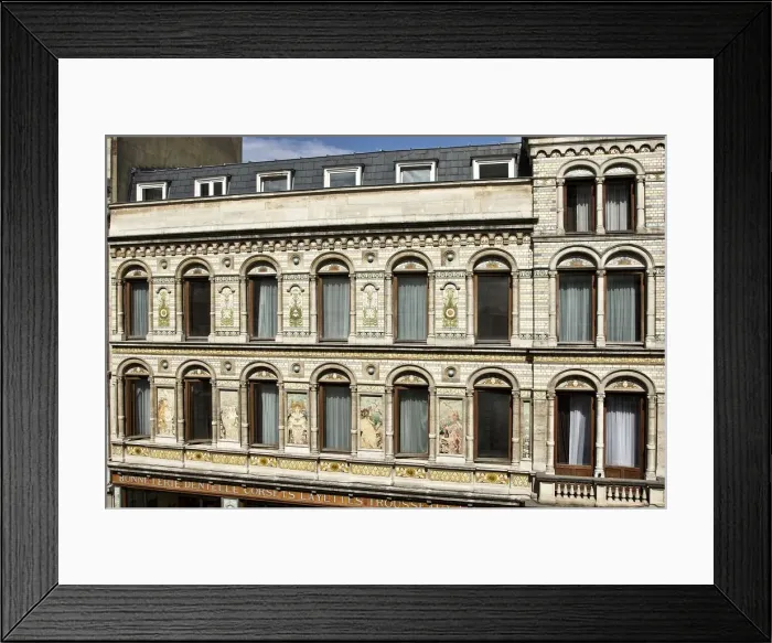 Framed Print : Grandes Magasins De Blanc, 32-34 Rue du Marche au Poulets, (1896-1897), c2014-2017