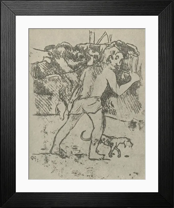 Framed Print : Drawing, 1936. Artist: Paul Gauguin Framed Print : Drawing, 1936. Artist: Paul Gauguin