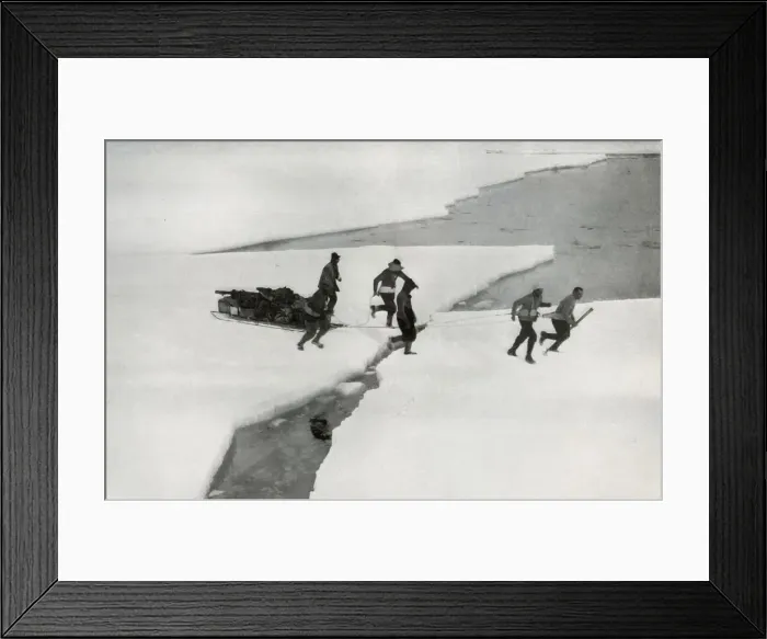 Framed Print : The Relief of the Western Party by the Terra Nova, 18 February 2012, (1913) Framed Print : The Relief of the Western Party by the Terra Nova, 18 February 2012, (1913)