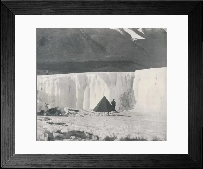 Framed Print : Alcove Camp in a Surface Gully of the Taylor Glacier, c1911, (1913). Artist: Frank Debenham Framed Print : Alcove Camp in a Surface Gully of the Taylor Glacier, c1911, (1913). Artist: Frank Debenham